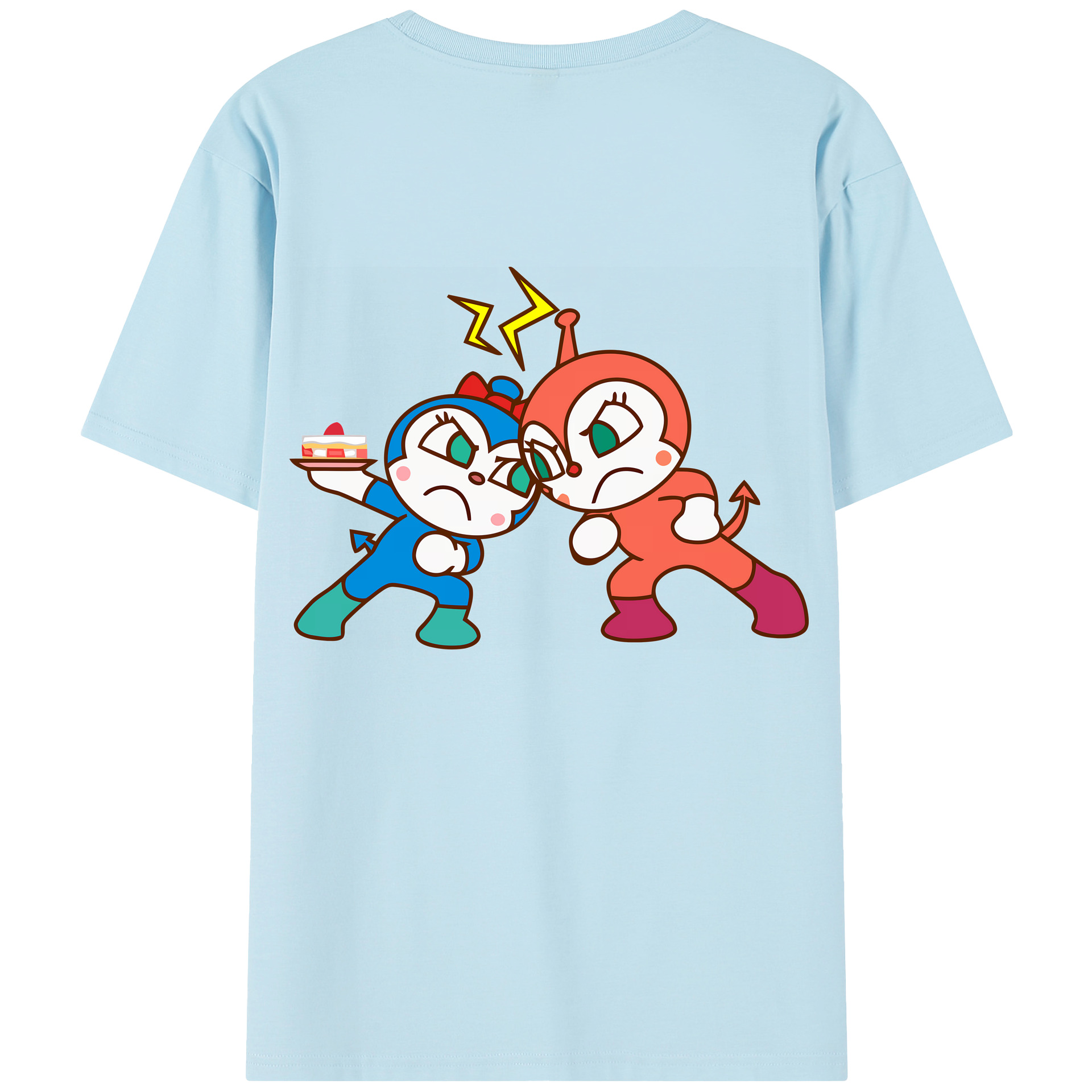 （画像用） アンパンマン Anpanman 綿100％半袖Tシャツ（背面プリント）
